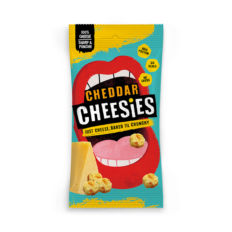 Cheesies cheddar popped cheese balls 60g - British product