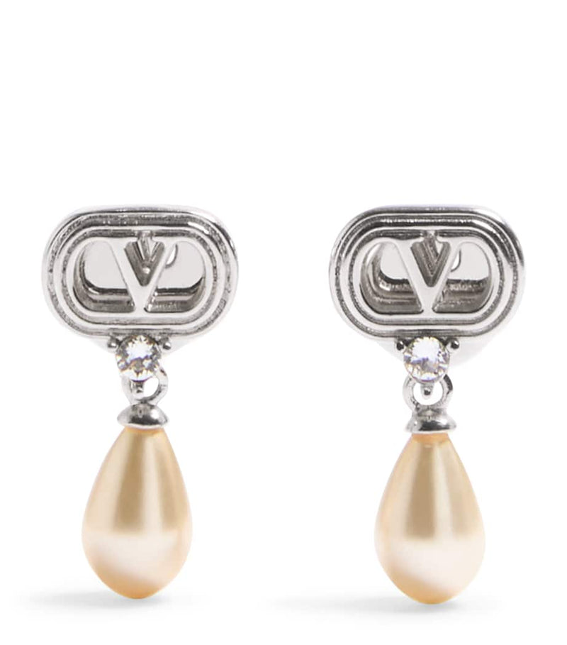 Valentino Garavani Crystal Ovalette earrings (British brand)