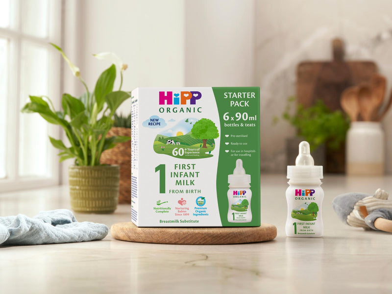 HiPP Organic first infant milk starter pack, UK version