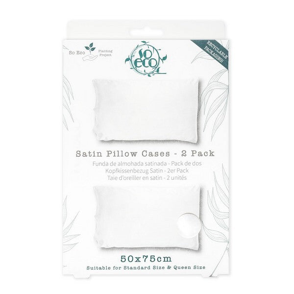 So Eco double satin pillow cases 50x75cm, UK version