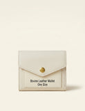 Mulberry press stud grained leather wallet, imported from the UK