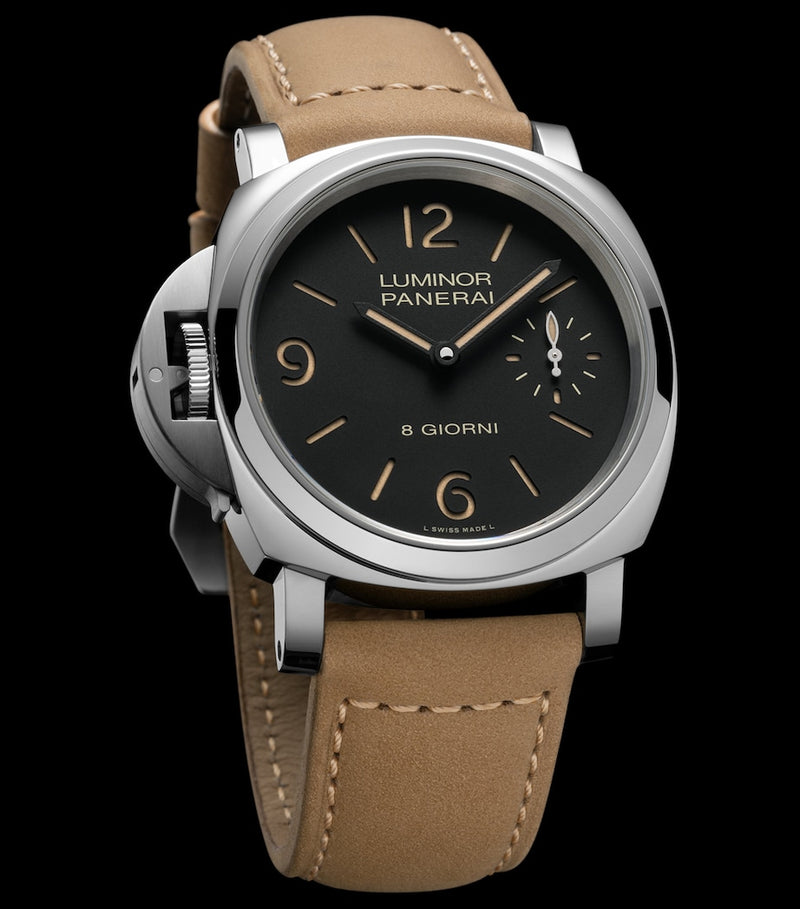 Panerai Luminor Destro Otto Giorni watch 44mm, imported from the UK