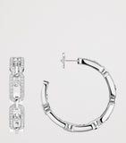 Messika Move Link diamond hoop earrings 0.86ct, imported from the UK