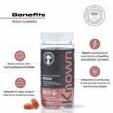 Known Nutrition reishi gummies cranberry 60 count - British product