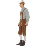 Smiffys Traditional Deluxe Hanz Bavarian Costume green lederhosen shirt, imported from the UK