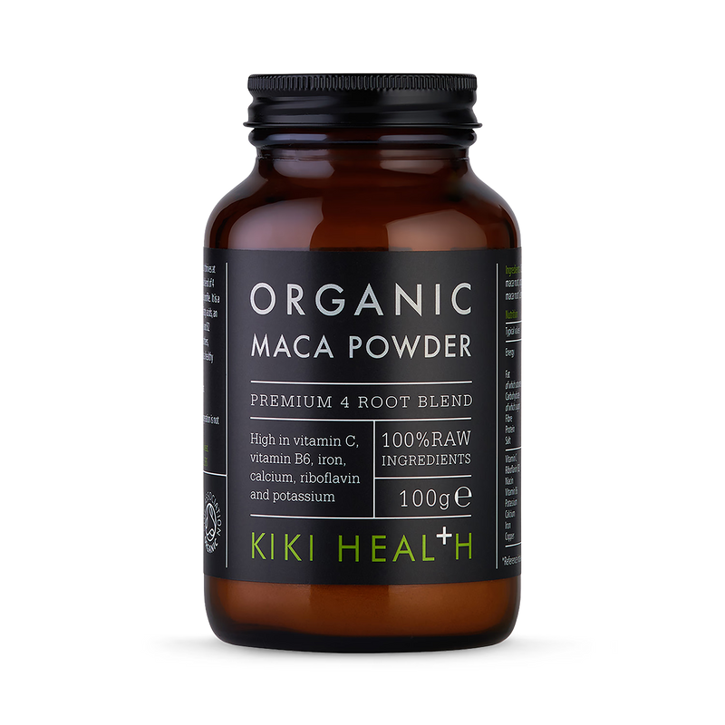 KIKI Health Organic 4 Root Maca Powder 100g (British brand)