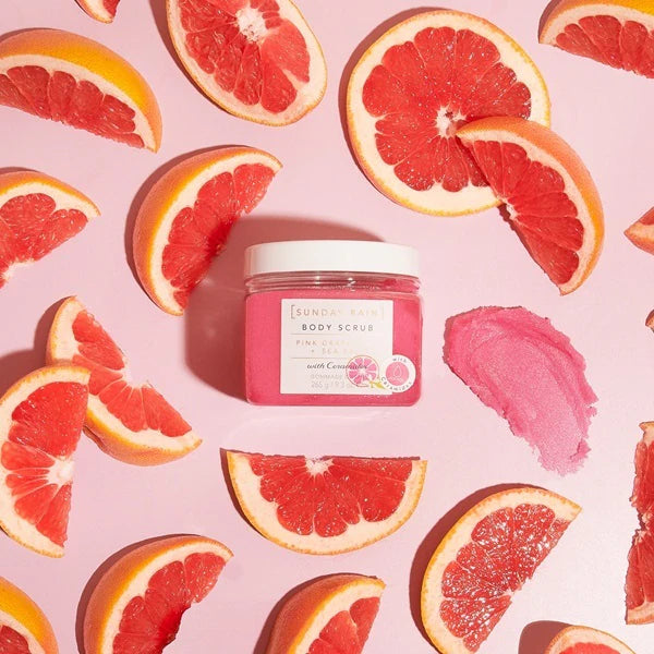 Sunday Rain Pink Grapefruit & Sea Salt Body Scrub (British brand)