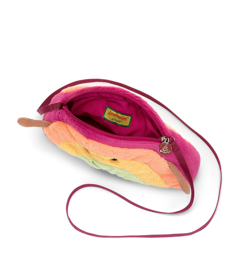 Jellycat Amuseables Rainbow Bag with corduroy limbs - British product