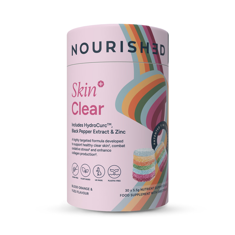 Nourished Skin+ Clear nutrient gummies 30 count, UK version