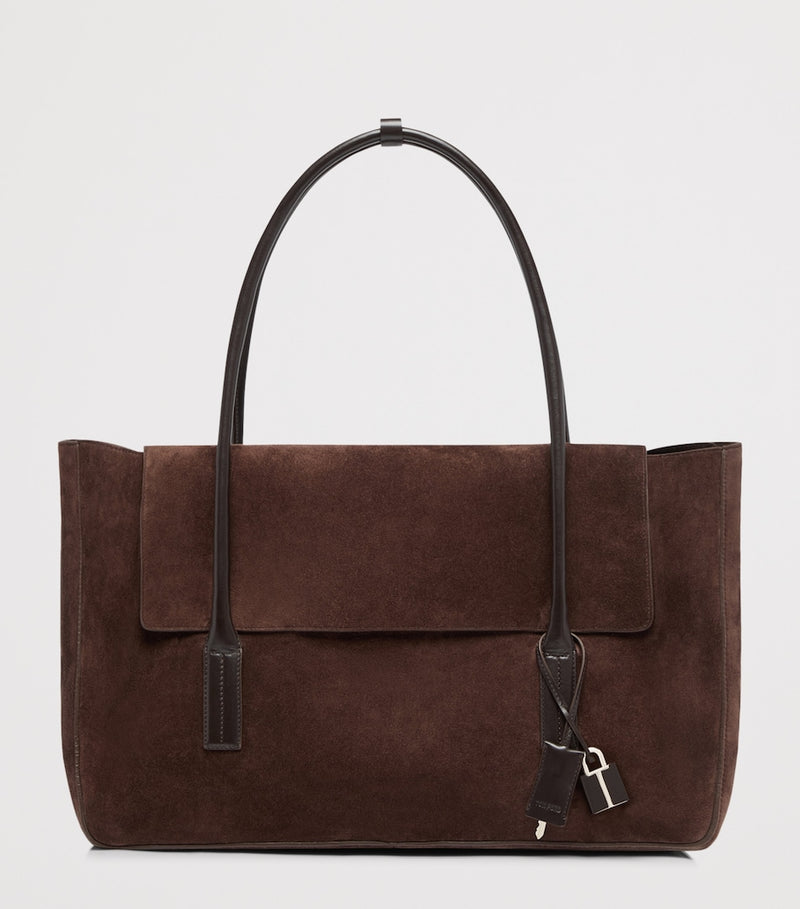 TOM FORD Eclipse shoulder bag in large suede (British brand)