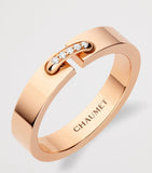 Chaumet rose gold diamond wedding ring (British brand)