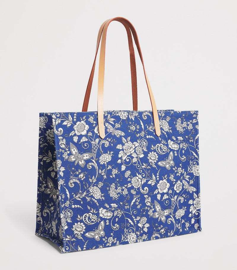 Harrods large cotton butterfly tote bag, UK version