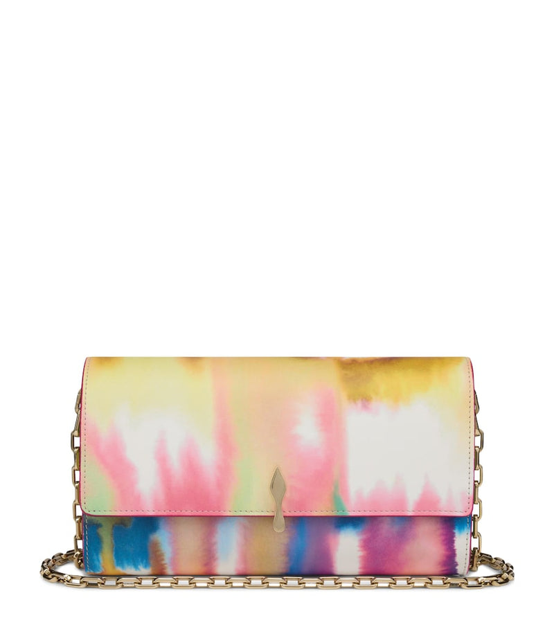 Christian Louboutin Bettina tie-dye chain wallet, imported from the UK