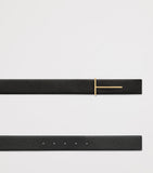 Tom Ford reversible calf leather belt with T buckle - British product