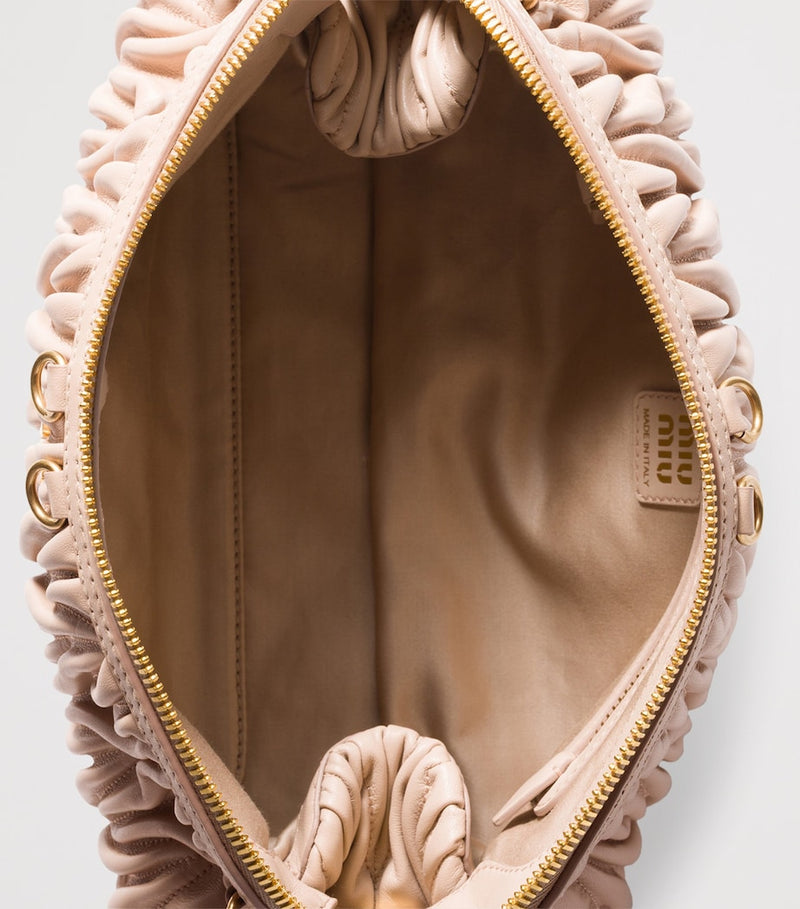 Miu Miu nappa leather Matelassé clutch bag, UK version