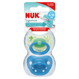 NUK Signature Baby Dummy Soother 2 Pack, imported from the UK