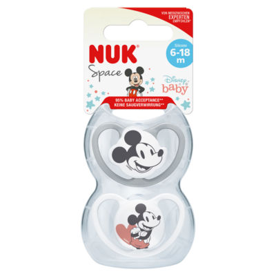 ASDA NUK Sucette Bébé Espace avec Design Mickey ou Minnie Mouse - Acheter en ligne sur McGrocer
