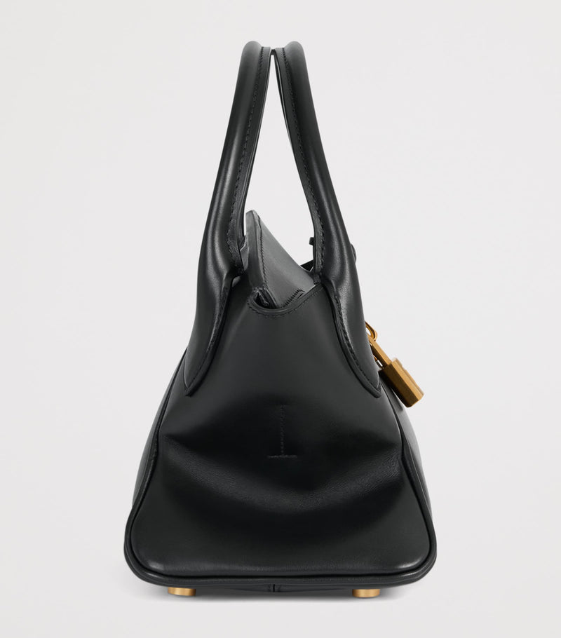 Balmain small Pulse Day top-handle bag in leather, imported from the UK