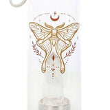 Something Different glass water bottle Luna Moth 500ml (British brand)
