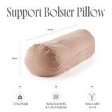 Myga buckwheat yoga bolster pillow blush - British product