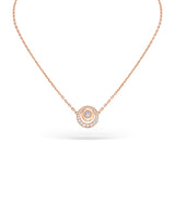 Harrods David Morris Rose Gold and Diamond Rose Cut Forever Necklace- Buy online at McGrocer