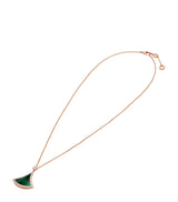 Harrods Bvlgari Divas' Dream Rose Gold Malachite Diamond Necklace- Buy online at McGrocer