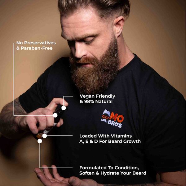 Mo Bros Beard Oil Vanilla Mango 100ml, imported from the UK