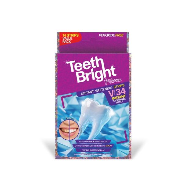7th Heaven teeth whitening strips with PAP technology - British product