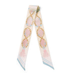 Aspinal of London silk skinny scarf 88cm x 6cm - British product