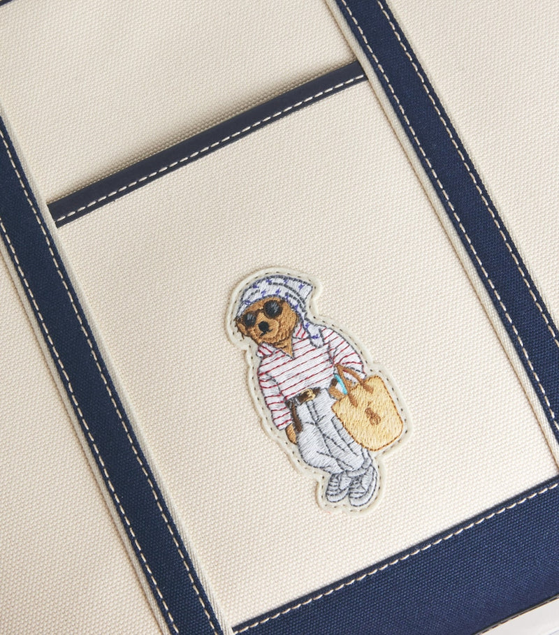 Polo Ralph Lauren canvas tote bag with Polo Bear, UK version