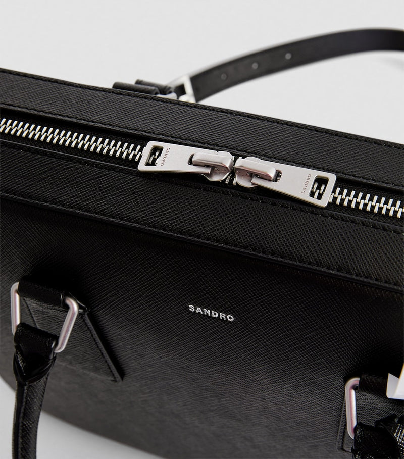 Sandro Paris leather slim briefcase (British brand)