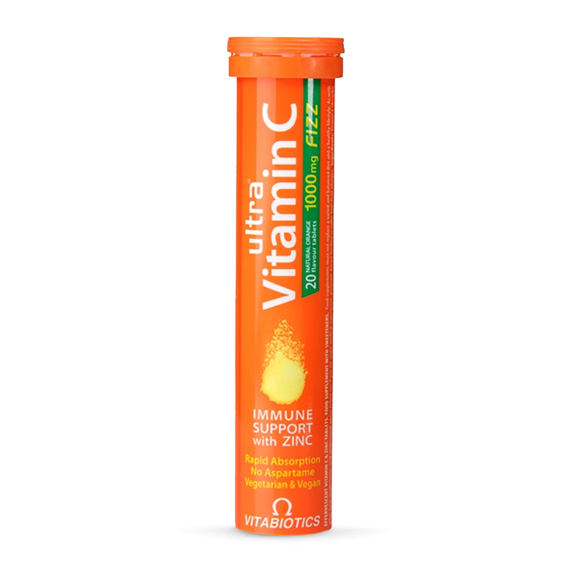 Vitabiotics vitamin c zinc effervescent tablets (British brand)