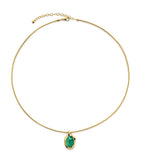 Monica Vinader gold vermeil onyx Odyssey necklace, UK version