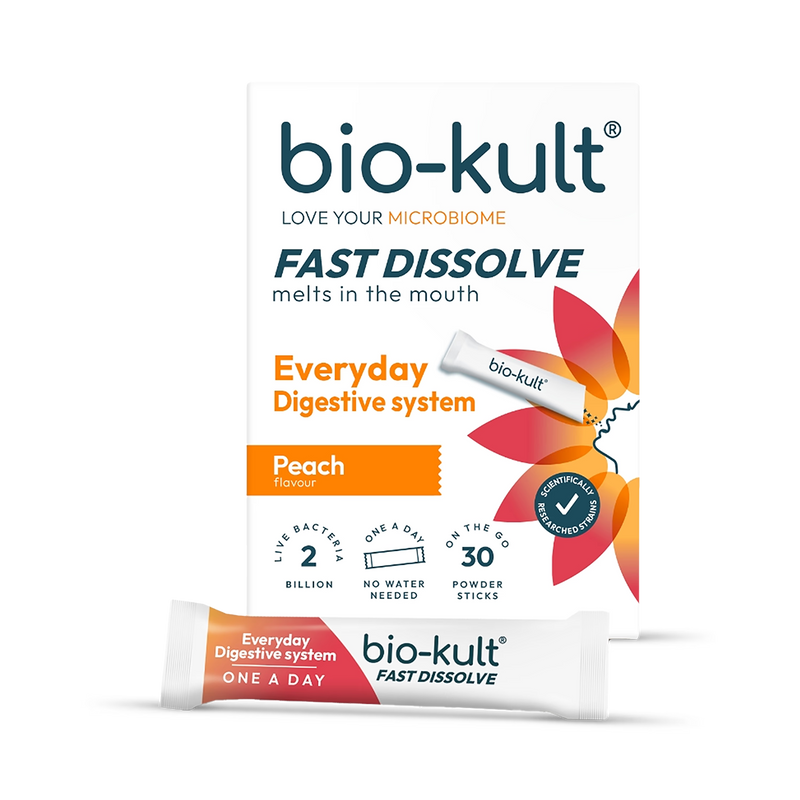 Bio-Kult probiotic powder peach flavour 30 sachets - British product