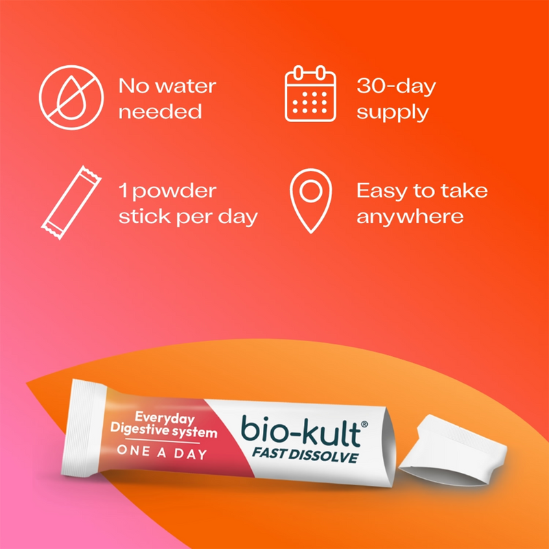 Bio-Kult probiotic powder peach flavour 30 sachets - British product