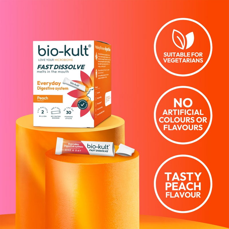 Bio-Kult probiotic powder peach flavour 30 sachets - British product