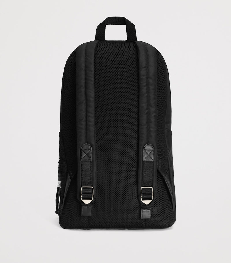 Dolce&Gabbana Kids mesh logo backpack in blue and black, UK version
