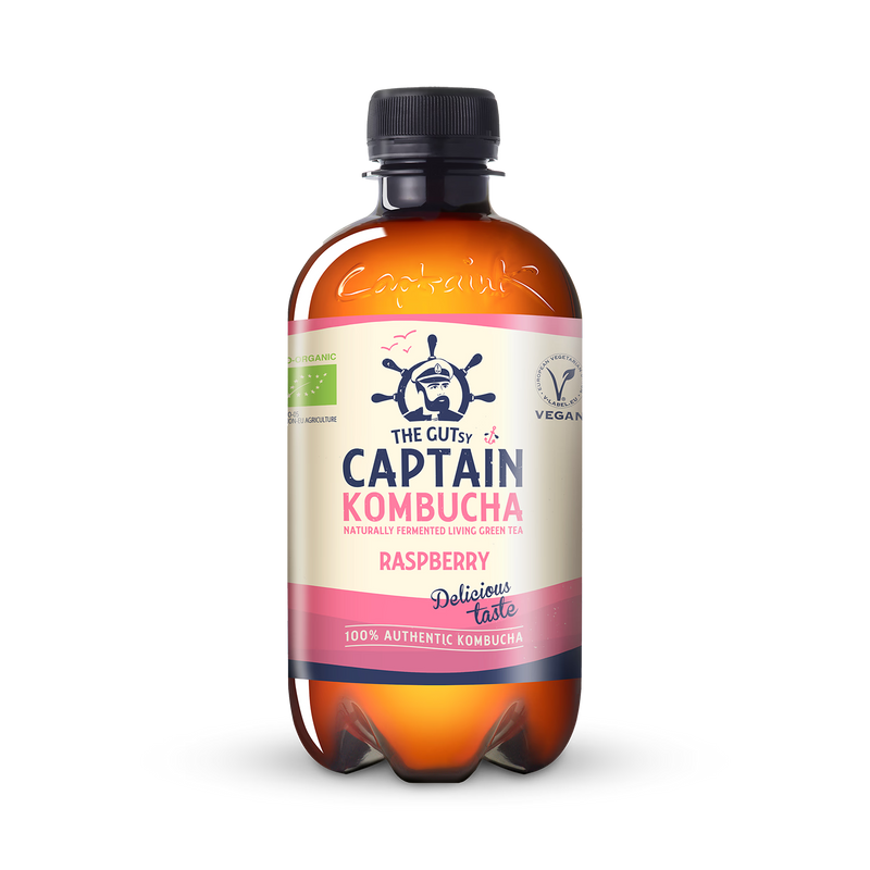 GUTsy Captain Kombucha California Raspberry 400ml (British brand)