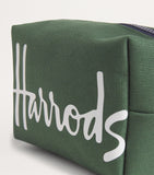 Harrods cotton logo cosmetics bag, UK version