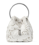 Harrods Jimmy Choo Embellished Lace Bon Bon Top-Handle Bag 15x14x9.5cm- Buy online at McGrocer