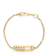 Harrods Jade Trau Yellow Gold and Diamond Penelope Bracelet- Buy online at McGrocer