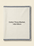 Cartier merino wool and cashmere blanket 190cm x 140cm - British product
