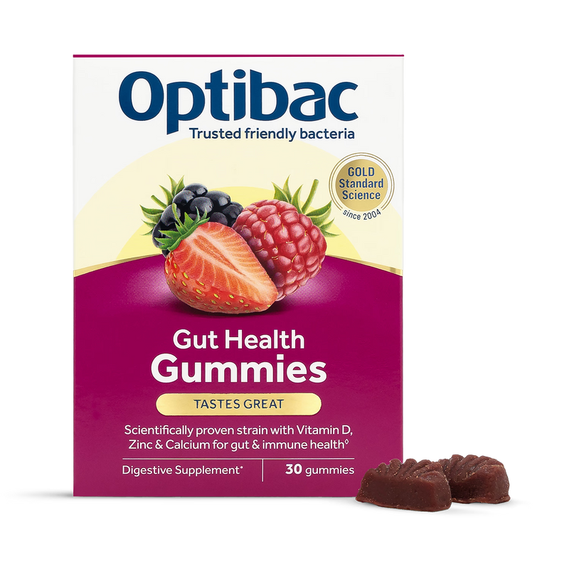 Optibac gut health gummies mixed berry 30 count, UK version