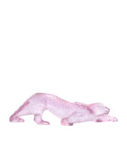 Lalique Large Rose Nebula Zeila Panther crystal sculpture, UK version