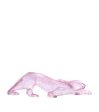 Lalique Large Rose Nebula Zeila Panther crystal sculpture, UK version