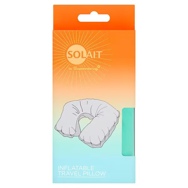 Solait inflatable travel neck pillow support cushion (British brand)