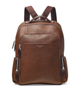 Harrods Aspinal of London Pebble Leather Reporter Zipped Backpack- Buy online at McGrocer