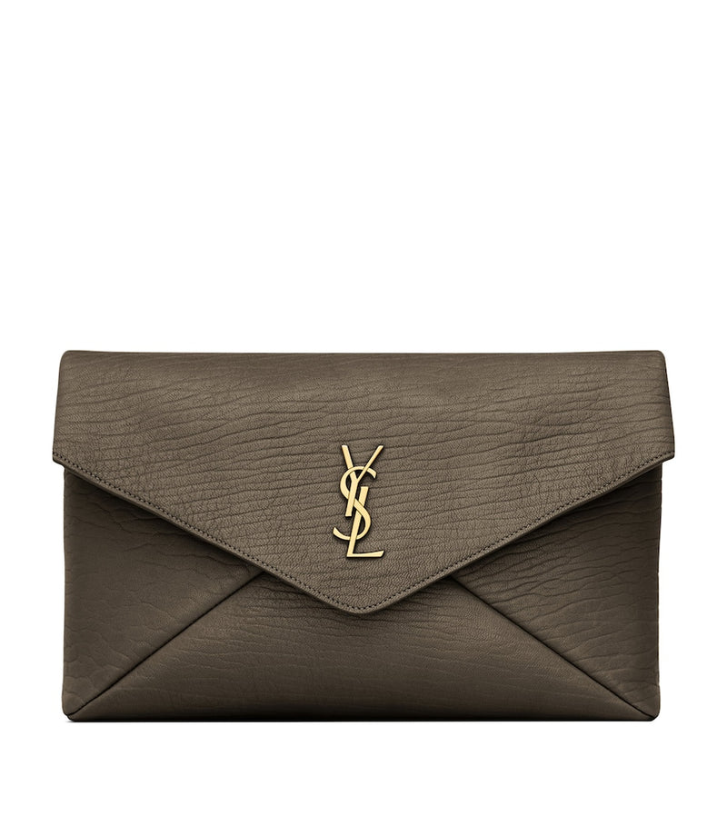 Saint Laurent Cassandre leather envelope pouch - British product