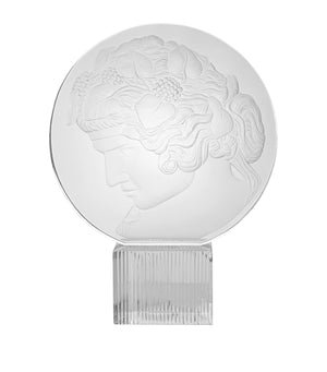 Mouth-Blown Crystal Bacchus Statue 39cm