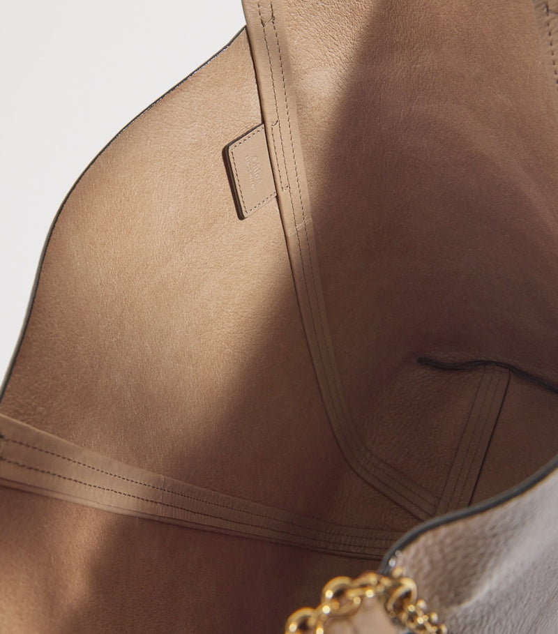 Chloé medium leather Spin tote bag, imported from the UK
